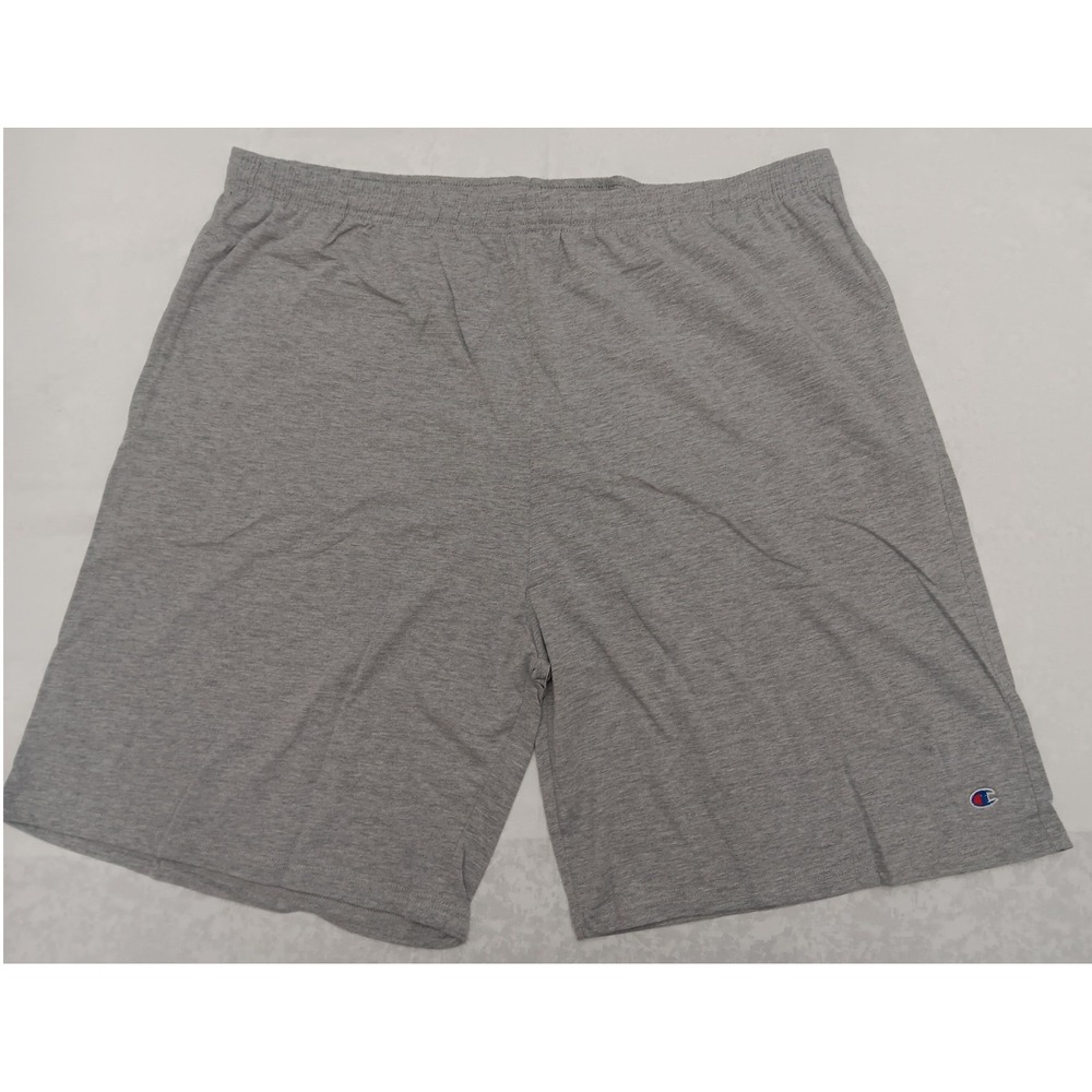 Champion Mens Core Jersey Shorts Heather Grey Big & Tall 4XL Cotton CH301 New